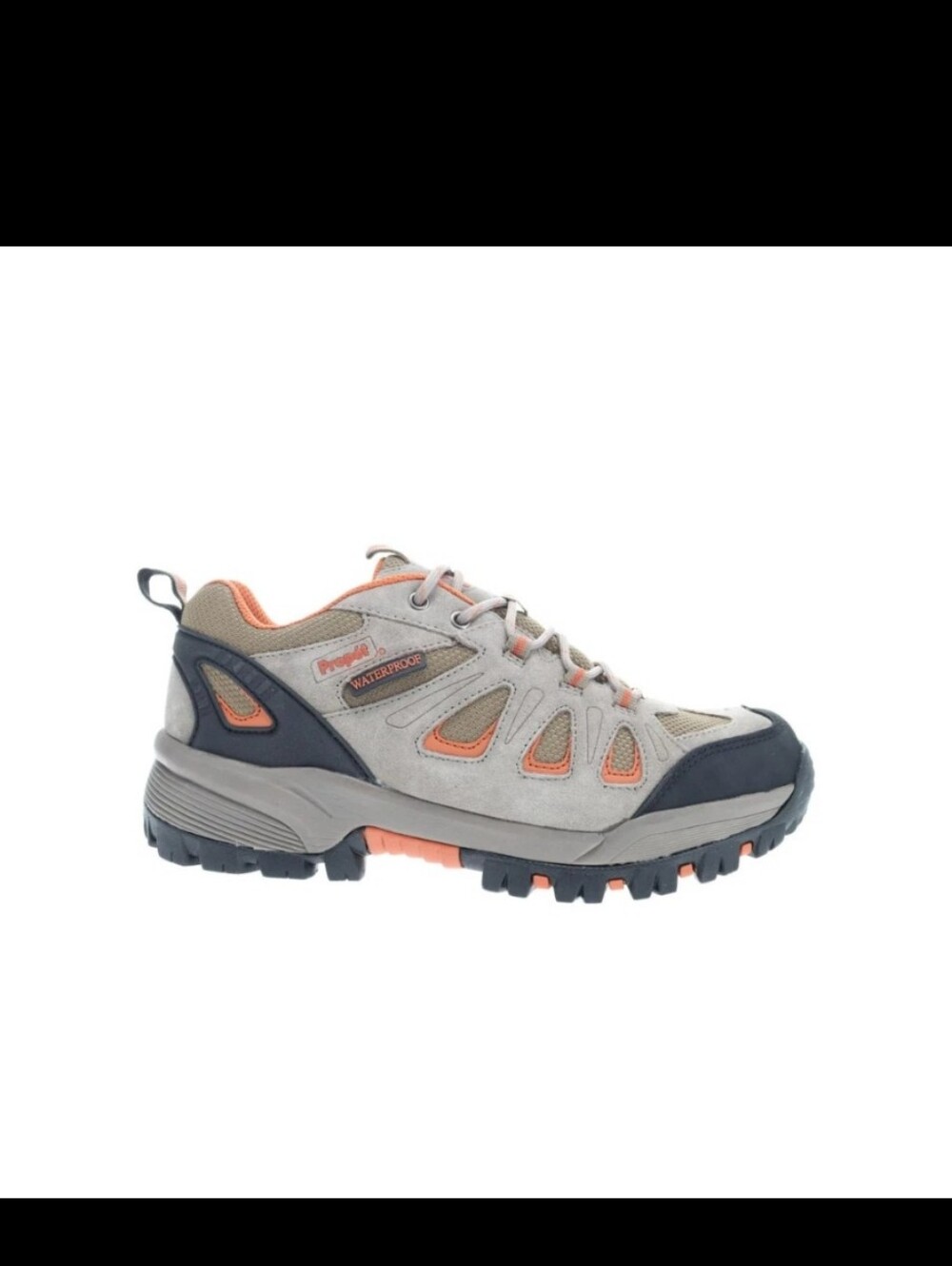 Propét Ridge Walker Low Men's Waterproof Trail Shoes - Gunsmoke/Orange XX Wide
